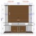 Home Sala TV 60Pol. York LED Naturale/Off White/Ripado