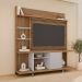 Home Taurus 160 cm para TV até 47” Polegadas e Rodízios Cinamomo/Off White - Ripa