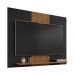 Painel Sala Compact para TV até 50 Polegadas Preto Fosco/Naturale/Ripa