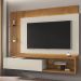 Painel Sala Copacabana para TV até 65 Polegadas Naturale/Off White/Ripado
