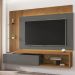 Painel Sala Copacabana para TV até 65 Polegadas Naturale/Titanium/Ripado