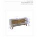 Rack Bancada Paladio TV 55 Pol. Sala Com Pes de Madeira Branco