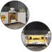 Rack Juquehy TV 75 Polegadas com 4 Portas e Pés Em Aço Off White/Naturale