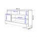 Rack Pipa TV 48 Polegadas com 1 Porta Pés Madeira Maciça Off White/Naturale