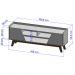 Rack Sala Turim para TV até 65 Polegadas com Pés Madeira Off White/Cinamomo