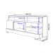 Rack Taipu TV 55 Polegadas com 1 Porta e Pés Madeira Maciça Off White/Cinamomo