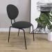 Conjunto com 2 Cadeiras Sofia Veludo Preto