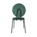 Conjunto com 2 Cadeiras Sofia Veludo Verde e Preto