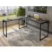 Mesa De Canto Para Escritorio Estilo Industrial 133160 Preto Mobel