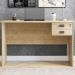 Mesa Para Escritorio 120x74 2 Gavetas 127073 Nature Mobel