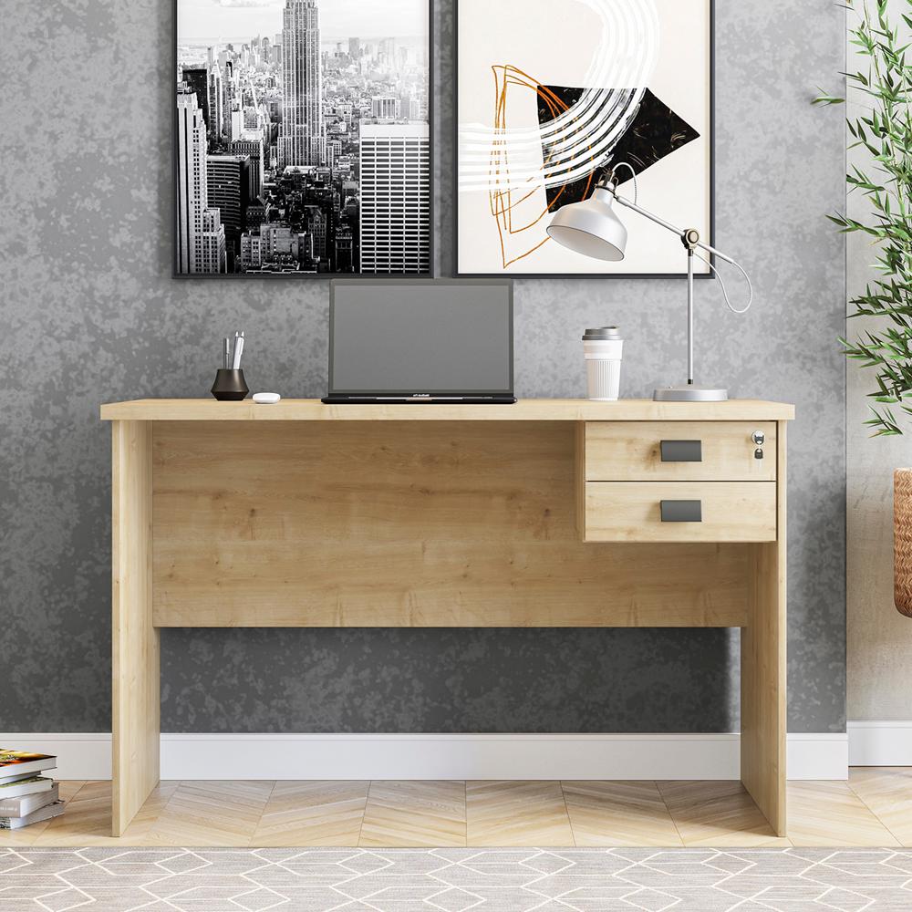 Mesa Para Escritorio 120x74 2 Gavetas 127073 Nature Mobel