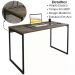 Mesa Para Escritorio Estilo Industrial 120x75 cm 133160 Castanho Mobel