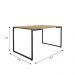 Mesa de Jantar Industrial 4 Lugares 135x90 Porto - Fit Mobel
