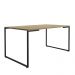 Mesa de Jantar Industrial 6 Lugares 160x90 Porto - Fit Mobel