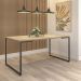 Mesa de Jantar Industrial 6 Lugares 160x90 Porto - Fit Mobel
