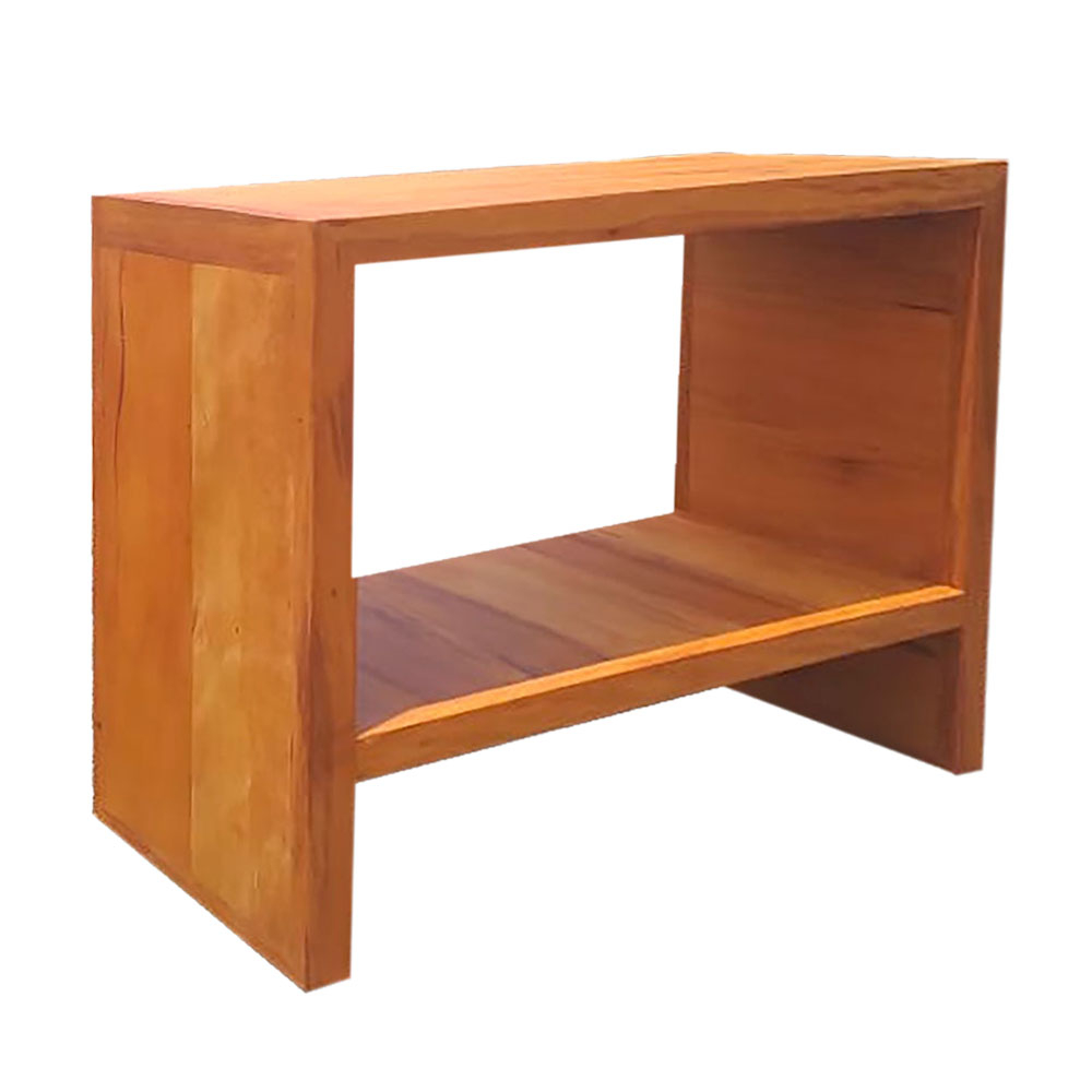 Aparador Paris 1,2M 2 Prateleiras Madeira Demolição Natural