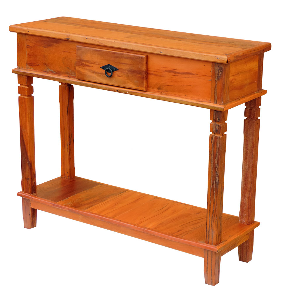 Aparador Tradicional Madeira Demolição 1M 1 Gaveta - Natural