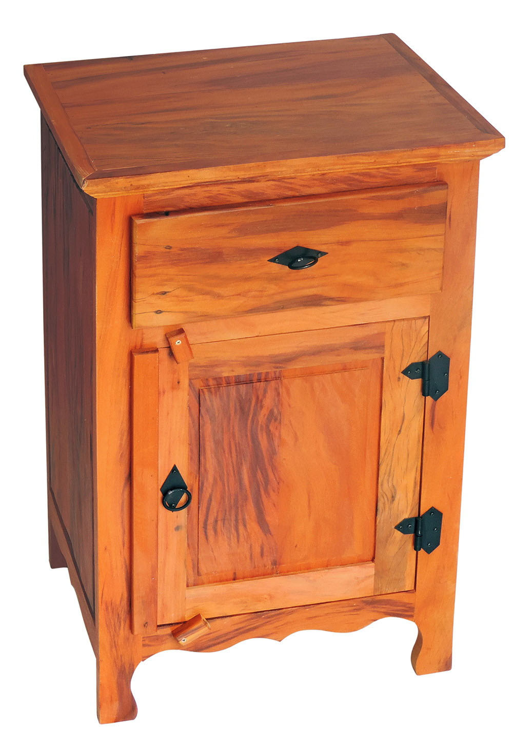 Armário Balcão Arcais 1 Porta 55cm Madeira Maciça Natural