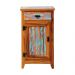 Armário Balcão Arcais 50 cm 1 Porta Madeira Maciça Pátina