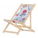 Cadeira Espreguiçadeira Preguiçosa Dobrável S/B-Cinza Floral