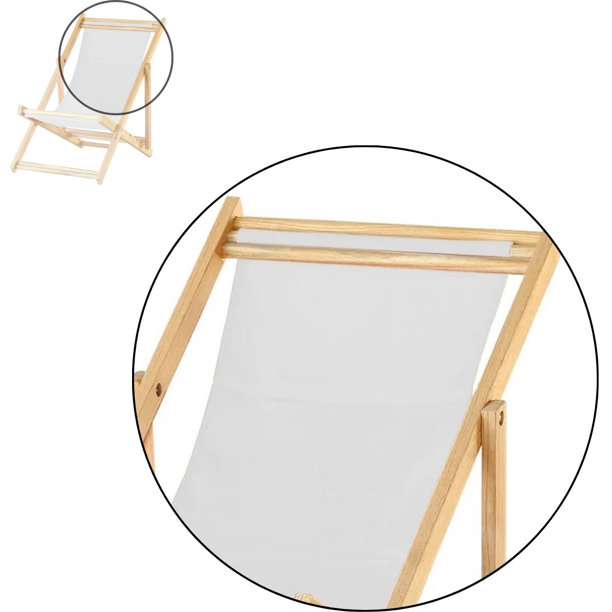 Cadeira Espreguiçadeira Preguiçosa Dobrável S/B-List Azul/Branco