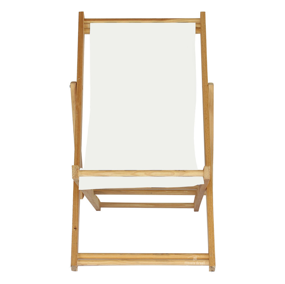 Cadeira Espreguiçadeira Preguiçosa Dobrável S/B-List Preto/Branco