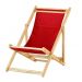 Cadeira Espreguiçadeira Preguiçosa Dobrável S/B-Vermelho