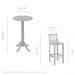 Conjunto Mesa Bistrô 2 Banquetas Madeira Maciça