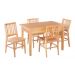 Conjunto Mesa De Jantar 120x80 Cm 4 Cadeiras Madri Em Madeira Demolição