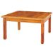 Conjunto Mesa De Jantar 1,4x1,4 M 8 Cadeiras Madri Madeira D
