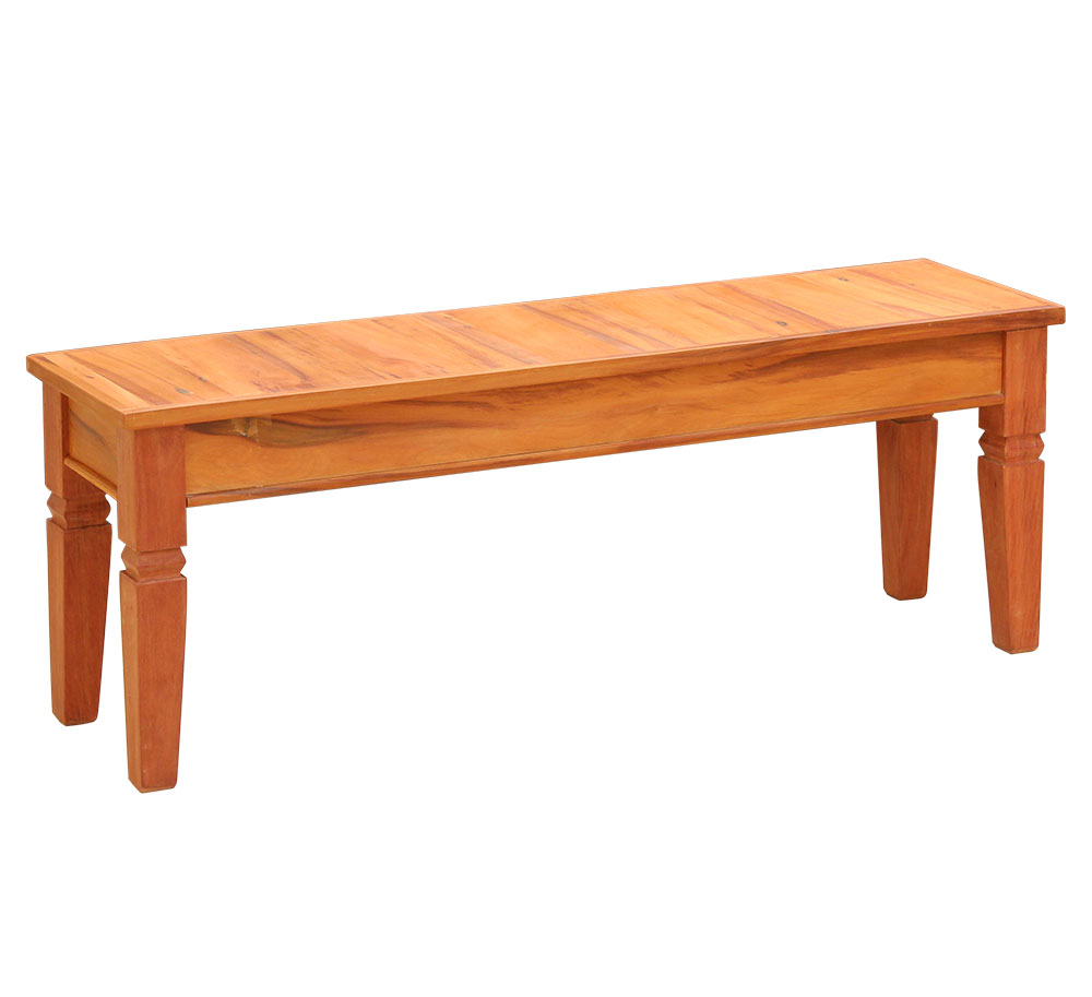 Conjunto Mesa de Jantar 1,5M 4 Cadeiras Mineira e Banco 1,5M Madeira Maciça