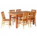 Conjunto Mesa de Jantar 1,5M 6 Cadeiras Madri Madeira de Demolição