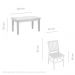 Conjunto Mesa de Jantar 1,5M 6 Cadeiras Madri Madeira de Demolição