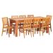 Conjunto Mesa de Jantar 2 M 8 Cadeiras Madri Madeira de Demolição