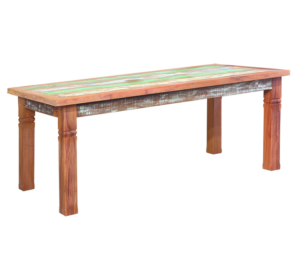 Conjunto Mesa de Jantar 2M 8 Cadeiras Mineira Madeira de Demolição Pátina