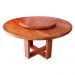 Conjunto Mesa de Jantar Redonda 1,6 M 6 Cadeiras Mineira em Madeira de Demolição Natural