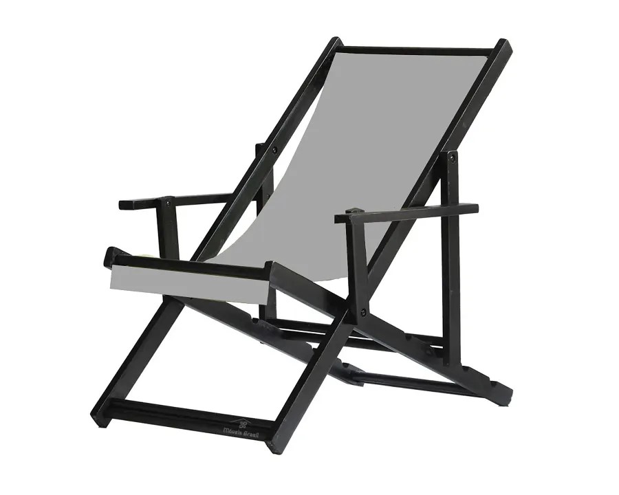 Espreguiçadeira Preguiçosa Dobrável Black CB-Cinza