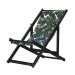 Espreguiçadeira Preguiçosa Dobrável Black SB-Folhas Verdes