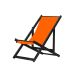 Espreguiçadeira Preguiçosa Dobrável Black SB-Laranja