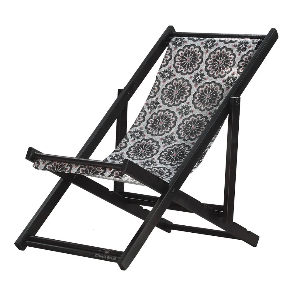 Espreguiçadeira Preguiçosa Dobrável Black SB-Mandala