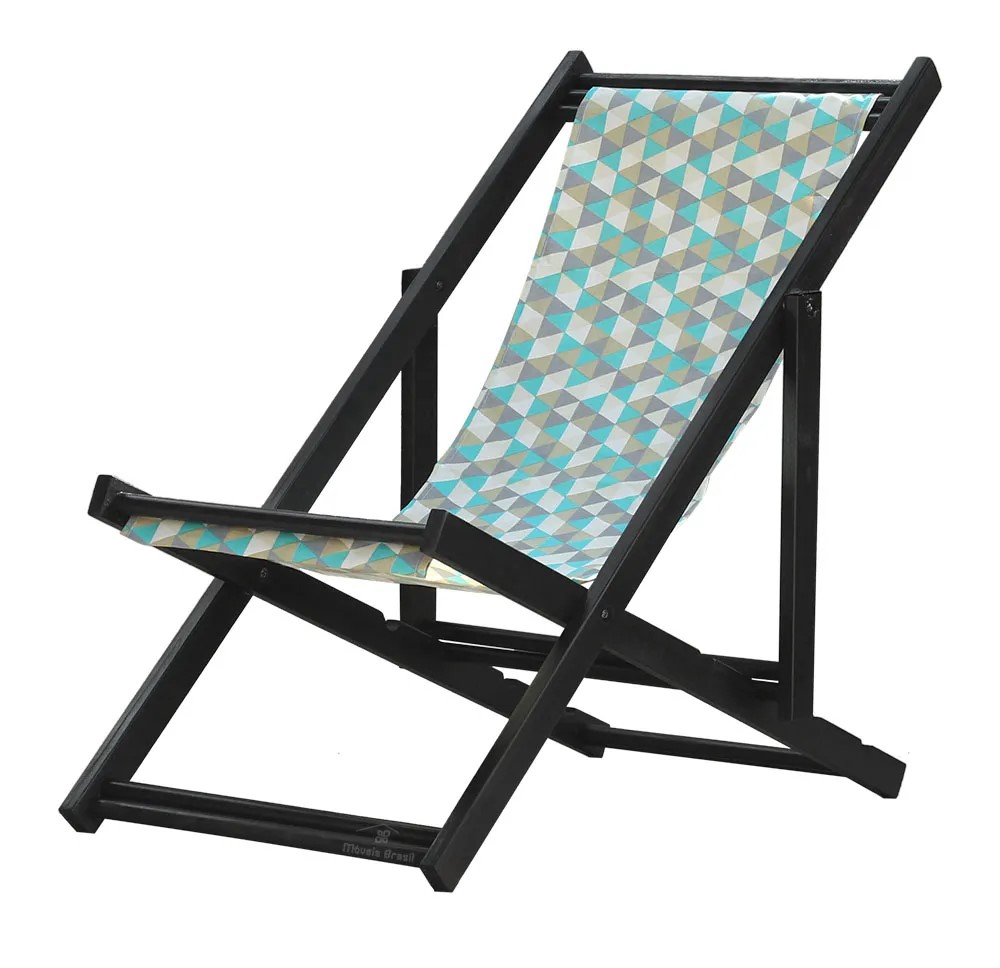 Espreguiçadeira Preguiçosa Dobrável Black SB-Triang Azul