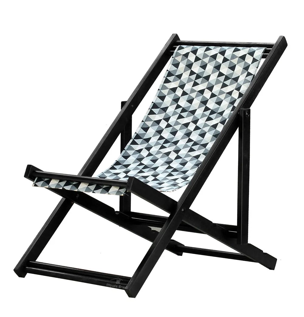 Espreguiçadeira Preguiçosa Dobrável Black SB-Triang Preto
