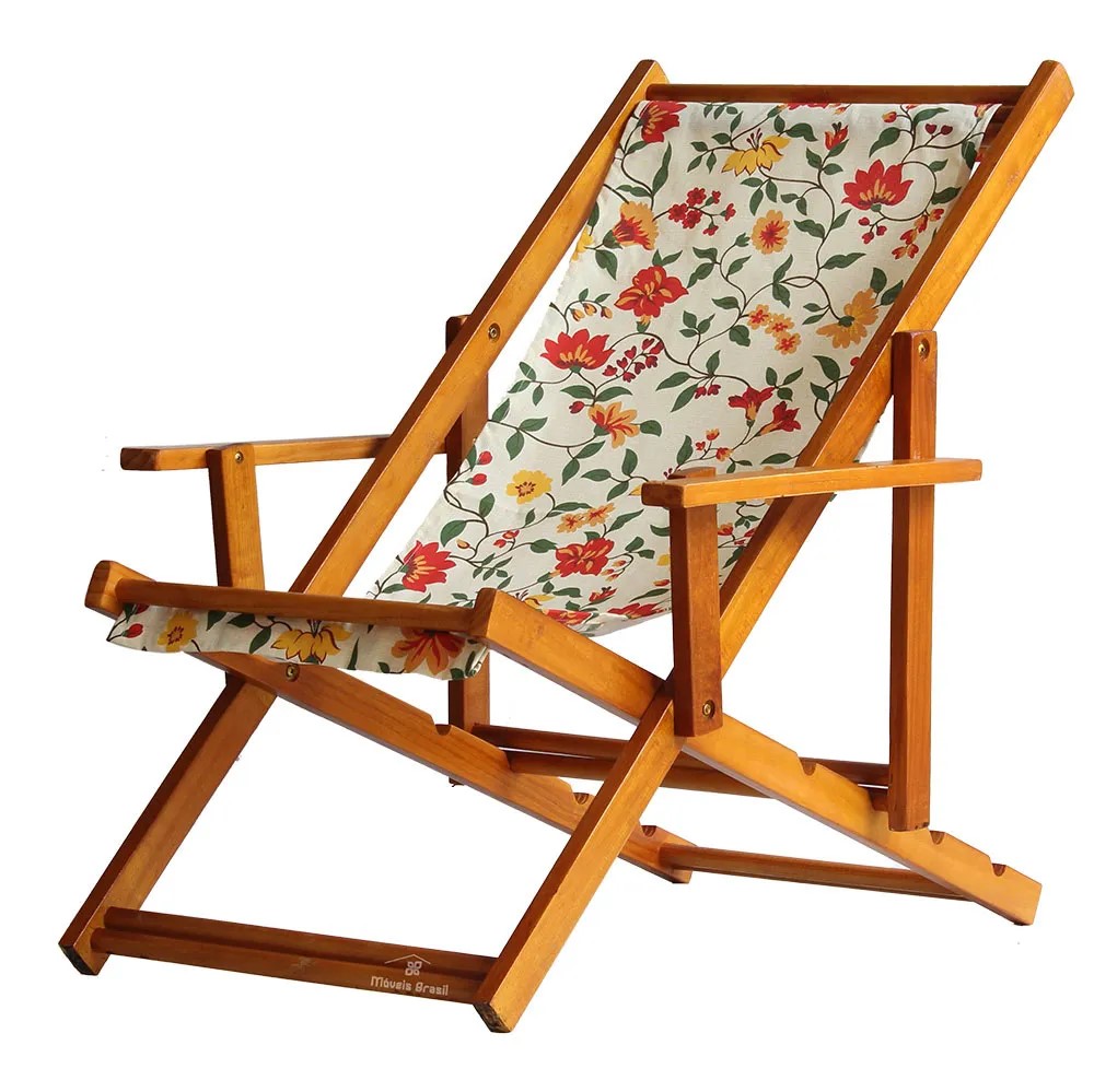 Espreguiçadeira Preguiçosa Dobrável Mel CB-Floral