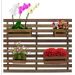 Floreira Jardim Vertical 100 X 80cm Com 4 Cachepot Em Madeira Maciça Rústico