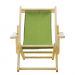 INFANTIL Kit 2 Cadeira Espreguiçadeira Dobrável-Verde
