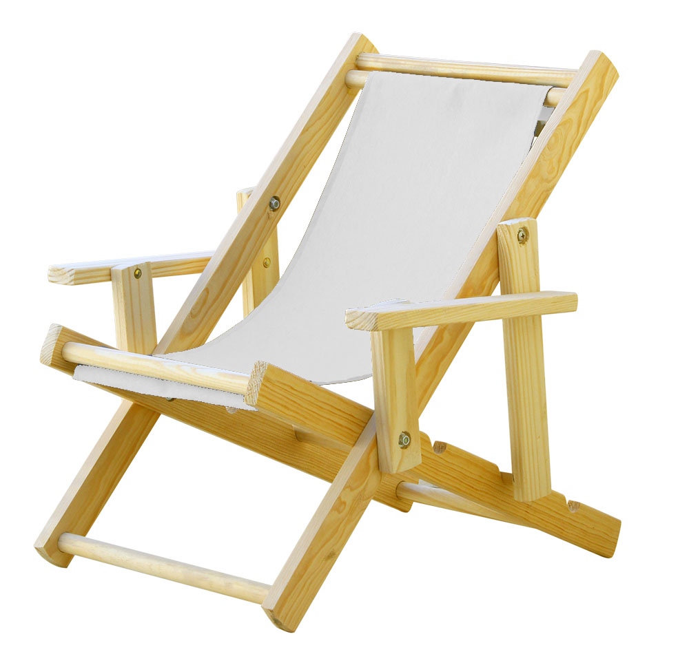 INFANTIL Kit 3 Cadeira Espreguiçadeira Dobrável-Branco