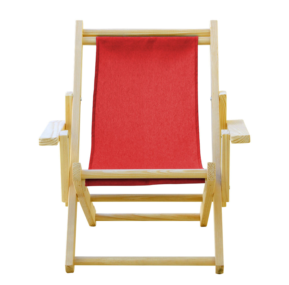 INFANTIL Kit 3 Cadeira Espreguiçadeira Dobrável-Vermelho