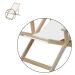 Kit 10 Cadeira Espreguiçadeira Dobrável C/B-Branco