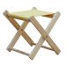 Kit 2 Banquinho de Madeira Banqueta Pescador-Branco
