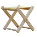 Kit 2 Banquinho de Madeira Banqueta Pescador-Branco